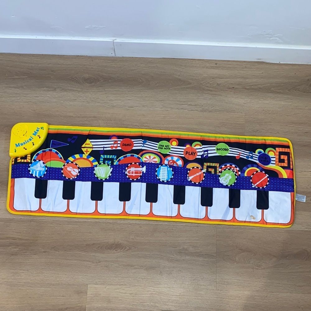 Musical Play Mat for Kids - (Musical Instruments)Colorful Piano Design